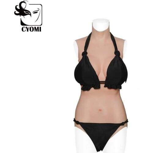 CYOMI 3G M/L BCD Cup Upgraded Silicone Triangle Bikini Tights fake boobs fake Vagina Realistic Nipple for Drag Queen Transgender