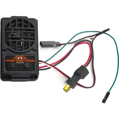 2 in 1 ESS Engine Sound Simulation System SG-SZ03 Audio Sound with Loudspeaker for RC Climbing Car Army Truck Trailer