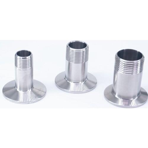 1/2"-2" NPT Male x 1.5" 2" 2.5" Tri Clamp 304 Stainless Steel Sanitary Ferrule Fitting Home Brew Beer 229 PSI