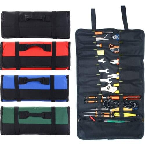 Universal Tools Bag Multifunction Oxford Pocket Toolkit Rolled Bag Portable Organizer Storage Case