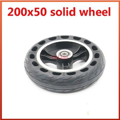 200x50 solid wheel Explosion-proof Electric Bike Scooter tyres 8 inch Motorcycle Solid Tires Bee Hive Holes
