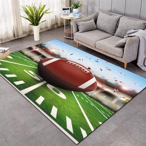 Baseball Green Football carpet kids room soccer rug field parlor bedroom living room floor mats children large rugs home mat 003