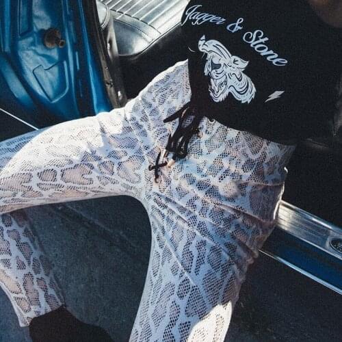 Fashion Lace Up Waist Pants Women 2019 New Hot Snake Print Pencil Pants Trouser Ladies Legging High Waist Autumn Sporting Slim