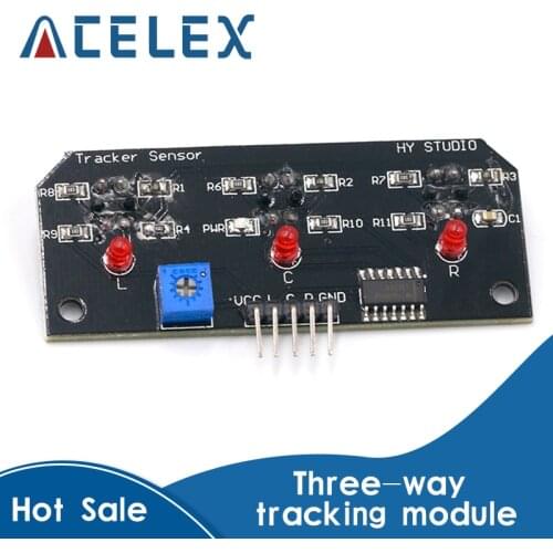 DC 5V 3 Channel Infrared Line Tracker Sensor Module Trio Detector Output TCRT5000 Sensor 10mm Distance For Robot Kit AVR/ARM/PIC