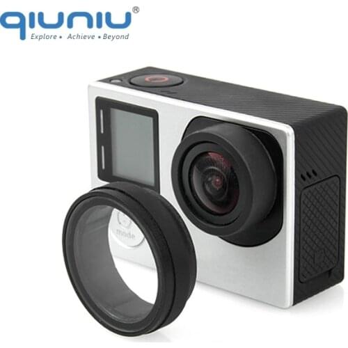 QIUNIU For GoPro Accessories UV Filter Lens Protector Optical Glass UV Lens Protective Cover for GoPro Hero 4 3+ 3 Camera