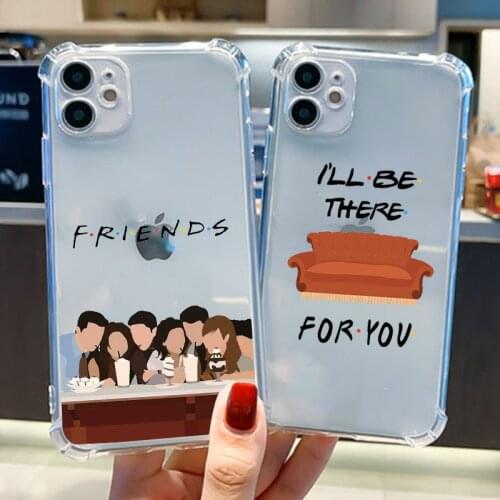 Central Perk Friends Phone Case For iPhone 11 12 Pro Max 12Mini X XS XR Xs Max 7 8 6 6S 5 5S SE Cover Cute Transparent Hard Case