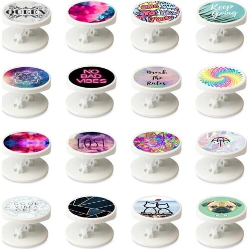 Phone Ring Art Floral Daisy Phone Holder Flowers Round Foldable Bracket Hand Grip Mount Stand For Xiaomi Redmi Note 8 Pro