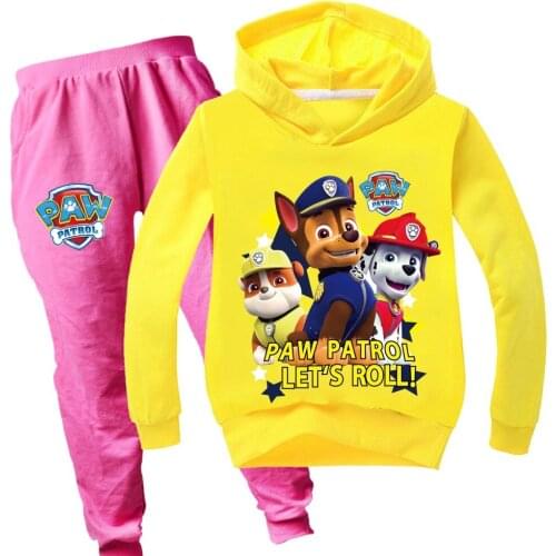 Kids Boys Girls Hoodies Pants Suit Cartoon Paw Patrol Childrens Clothing Sweatshirts Casual Fashion Pullover Jogging Pant