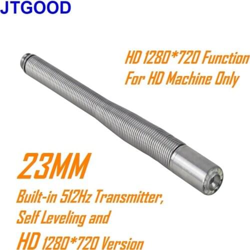 23MM Long Spring HD Camera Auto Self Leveling And with 512Hz Transmitter Drain Pipe Sewer Inspection Replacement Wopson Machine