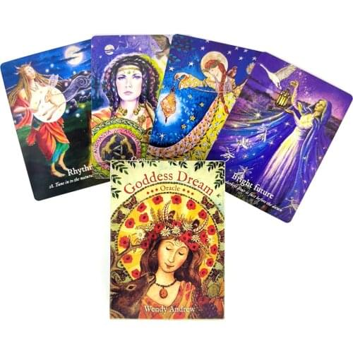 Goddess Dream Oracle Tarot Cards And PDF Guidance Divination Deck Entertainment Parties Board Game Support Drop Shipping 36 Pcs