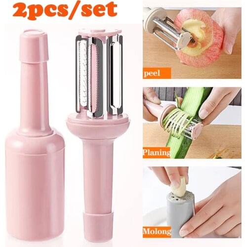 Kitchen Tools 3 in 1 Fruits Vegetables Cutter Multifunctional Potato Peeler Carrot Grater Cucumber Slicer Fruits Vegetables Tool