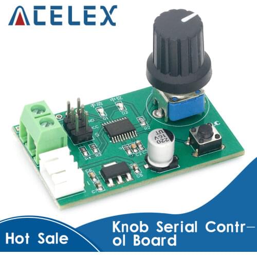 MG995 MG996 SG90 Dual Channel Servos Adjustable Knob Serial Control Board Switch 8-Bit MCU Steering Gear Debugging Module