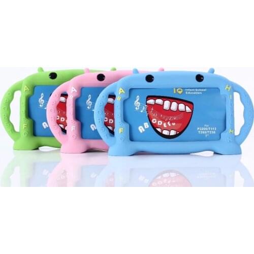 Soft Silicone EVA Shockproof 3D Kids Cover For Samsung Galaxy Tab 3 7.0 SM-T210 T211 T215 P3200 P3210 Case Cute Cartoon Cover