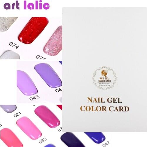 308 Color Nail Gel Polish Display Box Book Professional Acrylic Model UV Gel Card Chart Painting Manicure Nail Art Tools