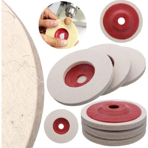 New 3pcs 4"/4 Inch Wool Polishing Pads Buffing Angle Grinder Wheel Felt 100mm Polishing Disc Pad Set Useful Abrasive Tools