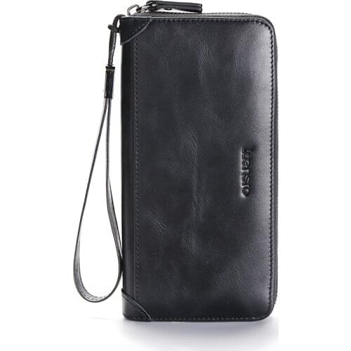 New Women Wallets Fashion Long Genuine Leather Card Holder Wallet Zipper Classic Female Purse Zipper Brand Wallet For Women