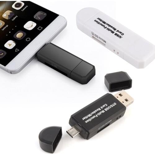 OTG Card Reader USB 2.0 Micro SD/SD Card USB Phone Reader TF High Speed 2.0 Cardreader for Cellphone