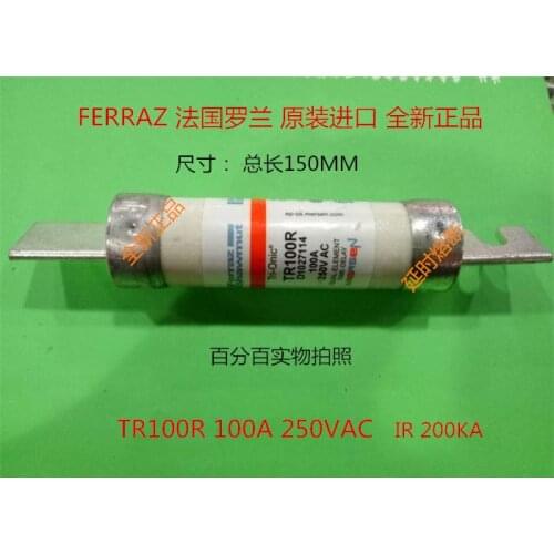 Free shipping 5pcs TR100R delay fuse Ferraz France Roland Mersen mersen fuse 100A250VAC
