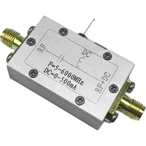 Top 50ohm RF DC Block Biased Frequency Range 10 - 6000 MHz Biased Electronic Components Industrial