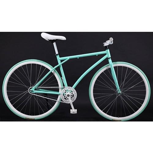 Bicycle Road Bike Fixed Gear Adult Men and Women Models Racing Solid Tires 26 Inch Single Speed Students