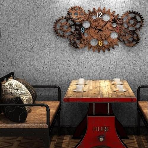 Wellyu High end Retro light gray plain wallpaper clothing store Internet cafe old cement gray crack industrial wind wall paper