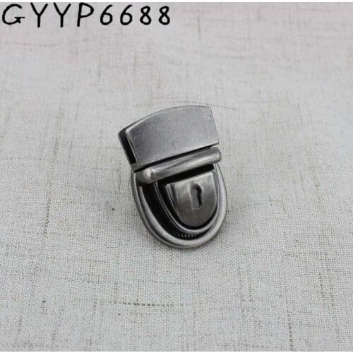 2sets lock Clasp Turn tuck Lock Twist Lock Metal Hardware For DIY Handbag Bag Purse genuine leather trunk lock