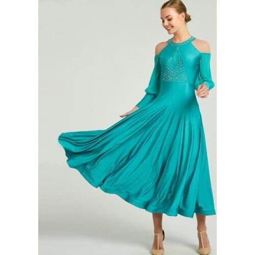 New ballroom dance competition dress dance ballroom waltz dresses standard dance dress women ballroom dress Y068