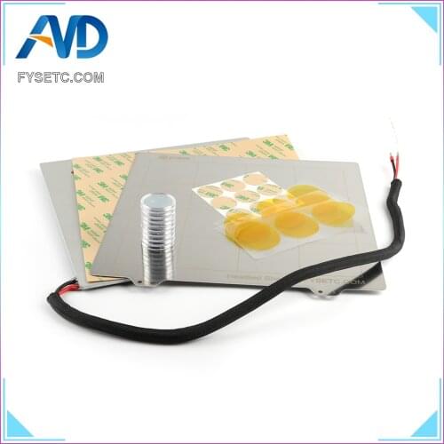 235x235mm Heatbed + PEI + Spring Steel Sheet + Magnet Becoming Magnetic Hot Bed Build Surface Plate For ENDER-3 /3s