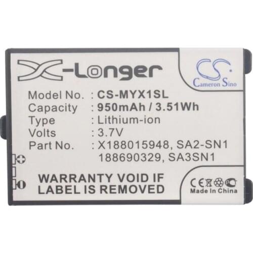 Cameron Sino 950mAh battery for SAGEM MY-X1 MYX2-2 X5 188015948 188690329 ATEM-SN1 SA1A-SN1 SA1A-SN3 SA1N-SN3 SA2A-SN2 SA2-SN1