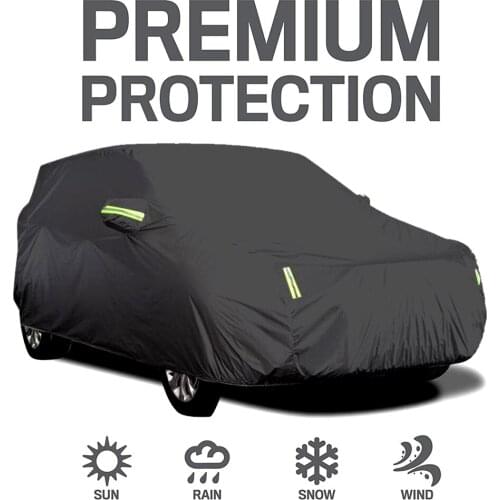Car Covers Full Protection Covers with Reflective Strip Sunscreen UV Scratch-Resistant for Lada Kalina Vesta Largus Priora Niva