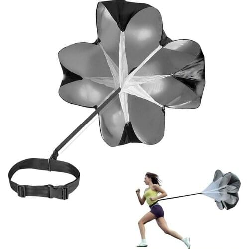 Running Speed Training 56" Parachute with Adjustable Strap Speed Chute Resistance Running Parachute for Kids Youth and Adults