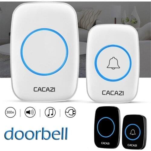 300 Meters Wireless Distance Home Doorbell Incoming Call Bell Smart Doorbell Smart Door Bell Battery 1 Button Receiver