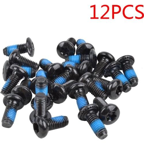 12pcs Mountain Bike Brake Rotor Bolts Screws Good Quality Stainless Steel T25 Bicycle Brake Disc Bolts Screw Bicycle Accessories