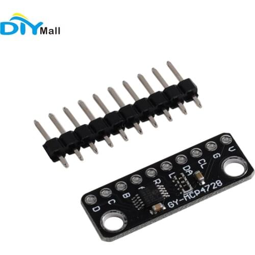 DIYmall GY-MCP4728 12 Bit 12bits I2C Digital to Analog Converter DAC Breakoout Sensor Module