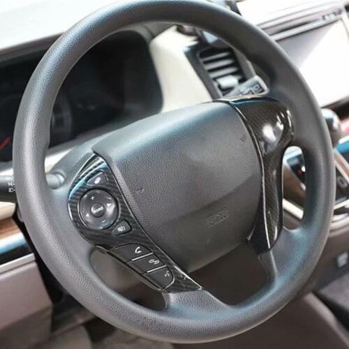 For Honda Odyssey 2015-2018 Car Steering Wheel Decoration Cover Bezel Trim Interior Auto Molding Styling