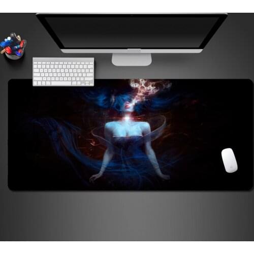 Modern Abstract Girl Personality Mouse Pad Natural Rubber Washable Anti-slip Game Mats Best-selling Office Mouse Pads