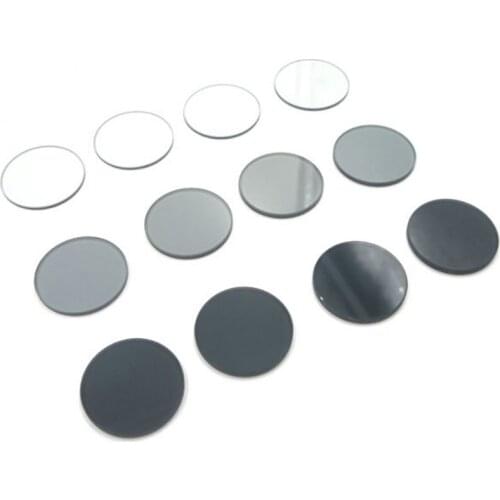 Neutral attenuation filters with transmittance ranging from 0.01% to 94% of ND gray mirrors in full-band dimmers