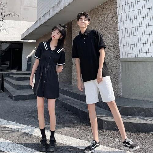 2021 couples wear new women skirts and men T-shirts couples clothes couples clothing