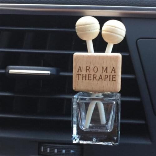 No perfume Automobile air conditioner perfume clip Empty glass bottle auto air freshener fittings Lady car Ornaments