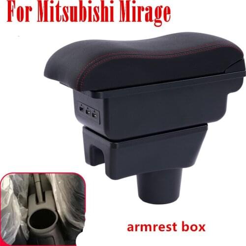 For Mitsubishi Mirage Space Star 2014 - 2018 Storage Box Armrest Arm Rest Dual Layer