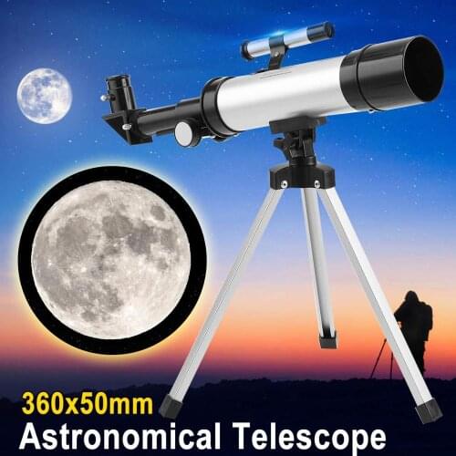 Professional Astronomical Telescope+Tripod Monocular Zoom Telescope Spotting Scope for Watch Moon Stars take pictures/videos