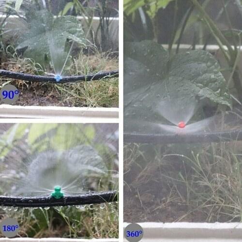 20pcs Sprinklers Refract Water Saving Atomizing irrigation Nozzle Garden Irrigation Lawn Spray Head 90/180/360 degree