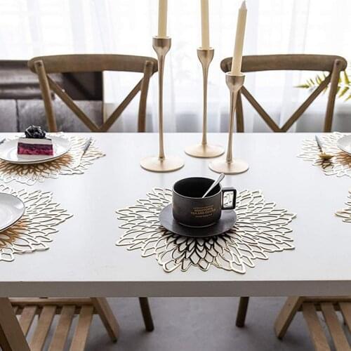 Dining Table Placemat Lotus Leaf Leaf Pattern Kitchen Plant Coffee Table Mats Cup Coasters Plate Coasters Home Decor placemat