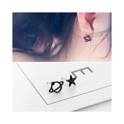 New fashion Retro Hollow Planet Star Stud Earrings For Women girl Accessories jewelry wholesale