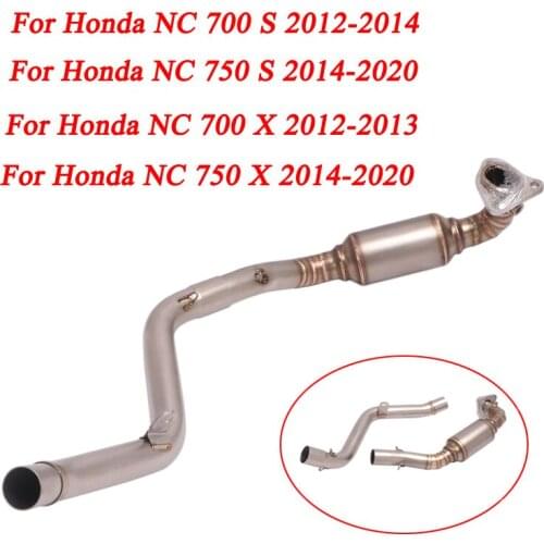 Slip On For Honda NC700S NC750S NC700X NC750X 2012-2020 Years Motorcycle Exhaust Escape Modified Front Connecting Link Pipe