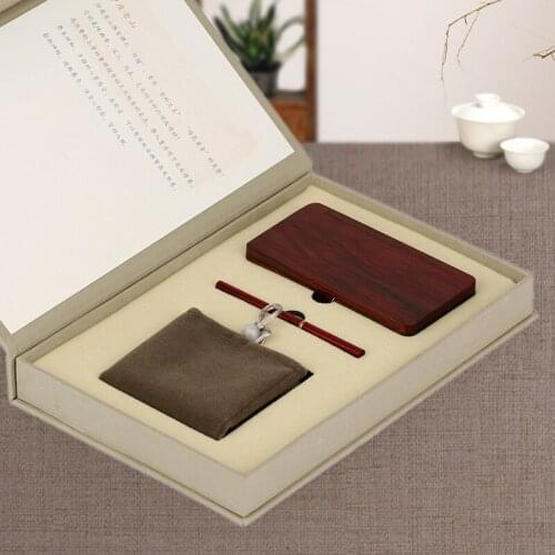 TZ Zhai solid wood hand incensory incense furnace portable sandalwood incense board mahogany wood wood pomander suit