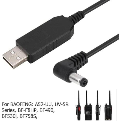1m USB Charging Cable Wire Cord for Baofeng Pofung bf-uv5r/uv5ra/uv5rb/uv5re Walkie-Talkie Two Ways Radio Walkie-Talkie Cable