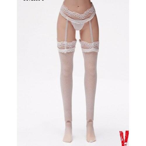 VERYCOOL VCF2006-C 1/6 White Garter Stockings With Briefs Fit 12" Female Figure Body Model
