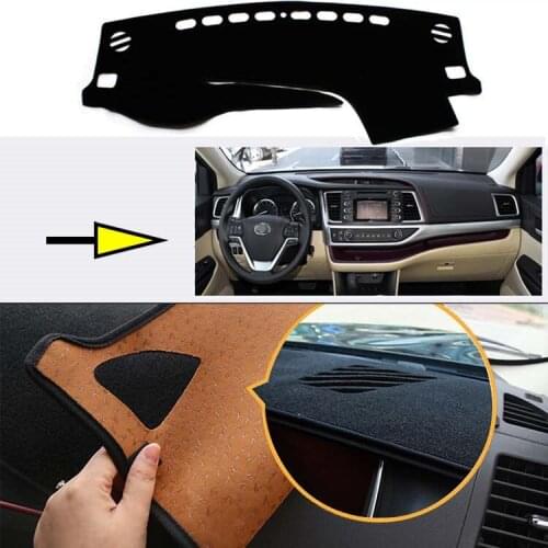 Interior Dashboard Carpet Photophobism Protective Pad Mat For Toyota Highlander 2015