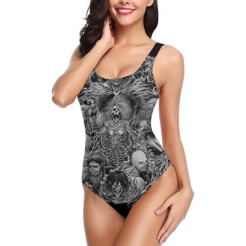 Women 2021 Exotic Bikinis Titan attack Women Swimsuit One Piece Swimwear Anime Cosplay Kawaii bathing suit For Women